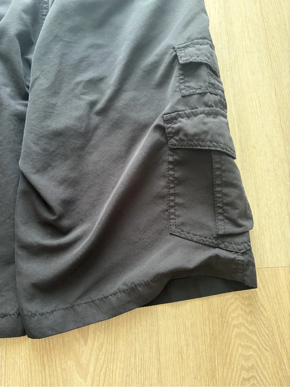 Plugg Black Men's Cargo Shorts with Multiple Pockets